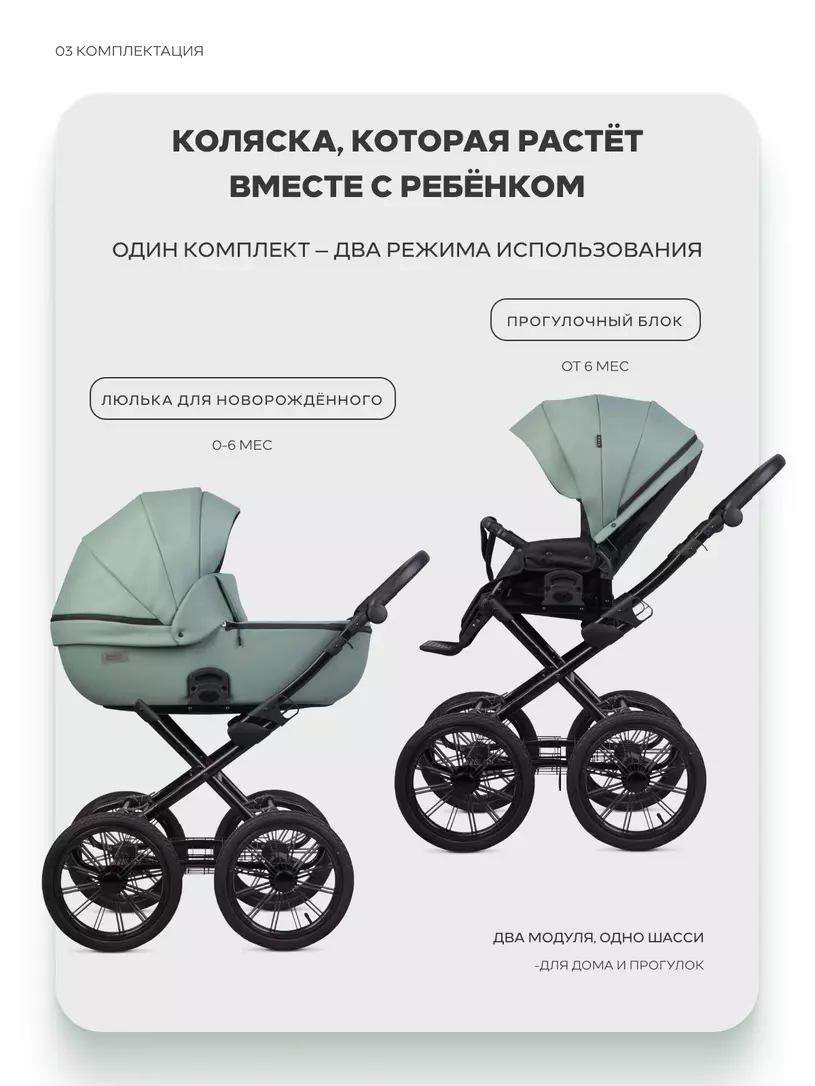 Коляска 2 в 1 Riko Basic Montana X Ecco Prestige 21 Green