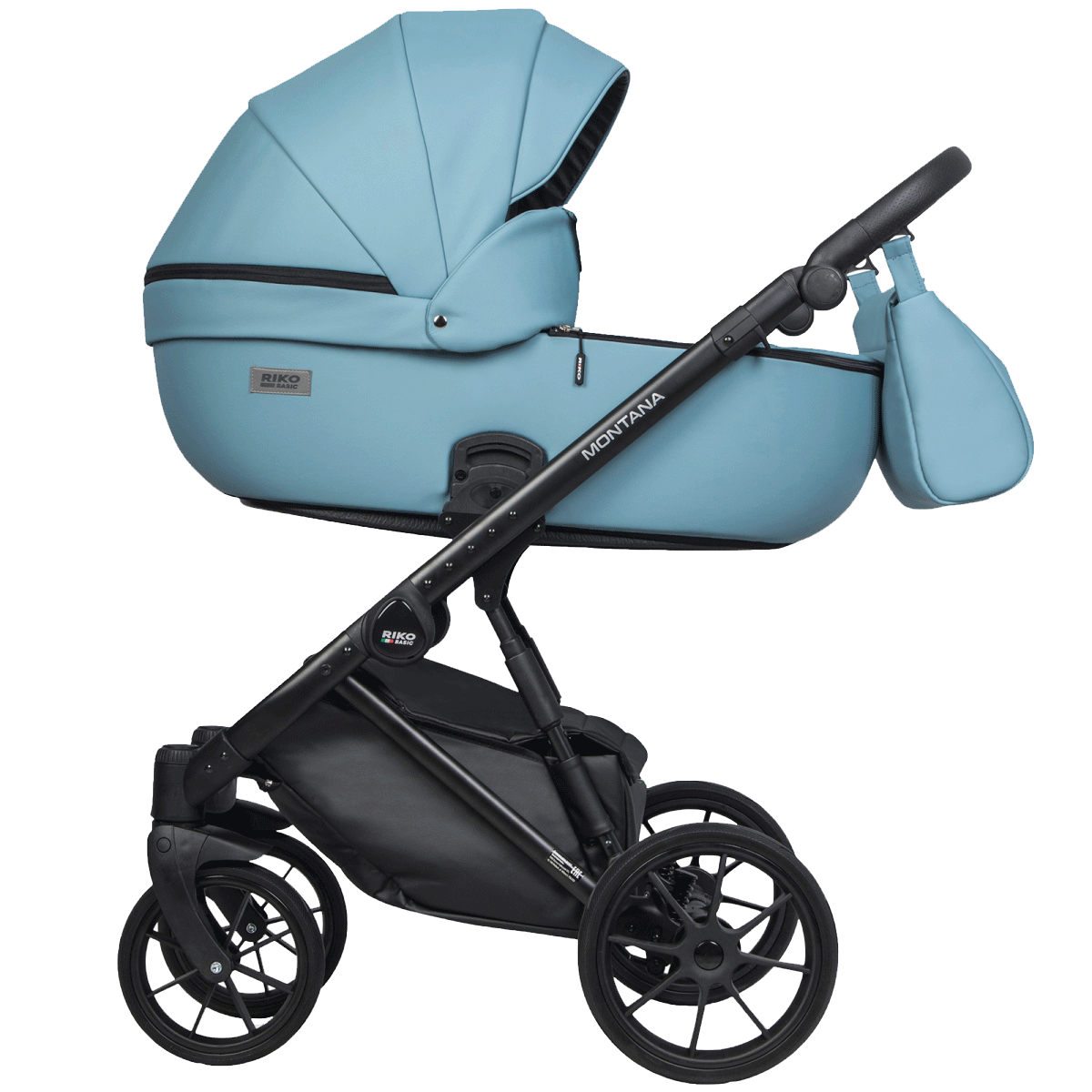 Коляска 3 в 1 Riko Basic Montana Ecco 16 BLUE