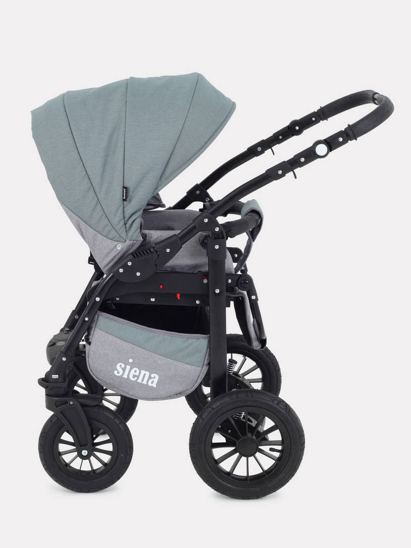 Коляска 3 в 1 Rant Siena 09 серый-зеленый