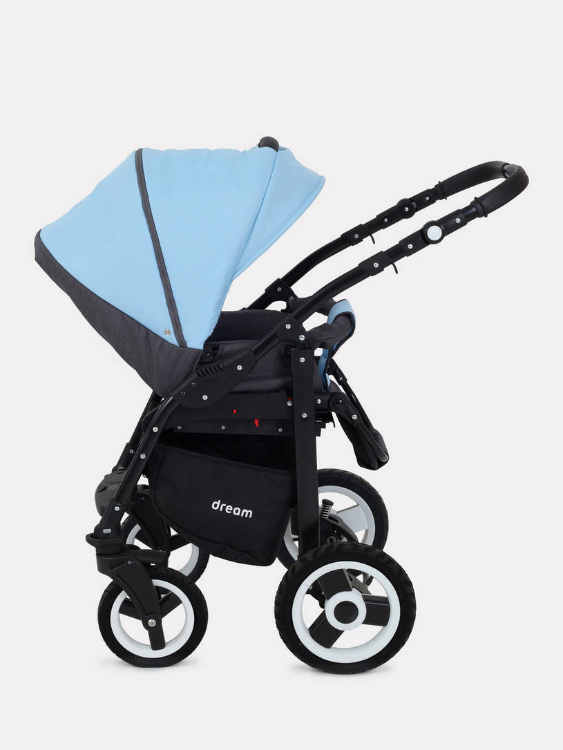 Коляска 2 в 1 Rant Dream 09 серый-голубой