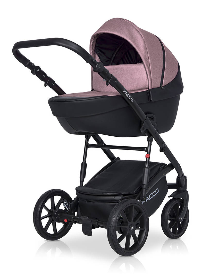 Коляска 3 в 1 Riko Basic Pacco 02 pink