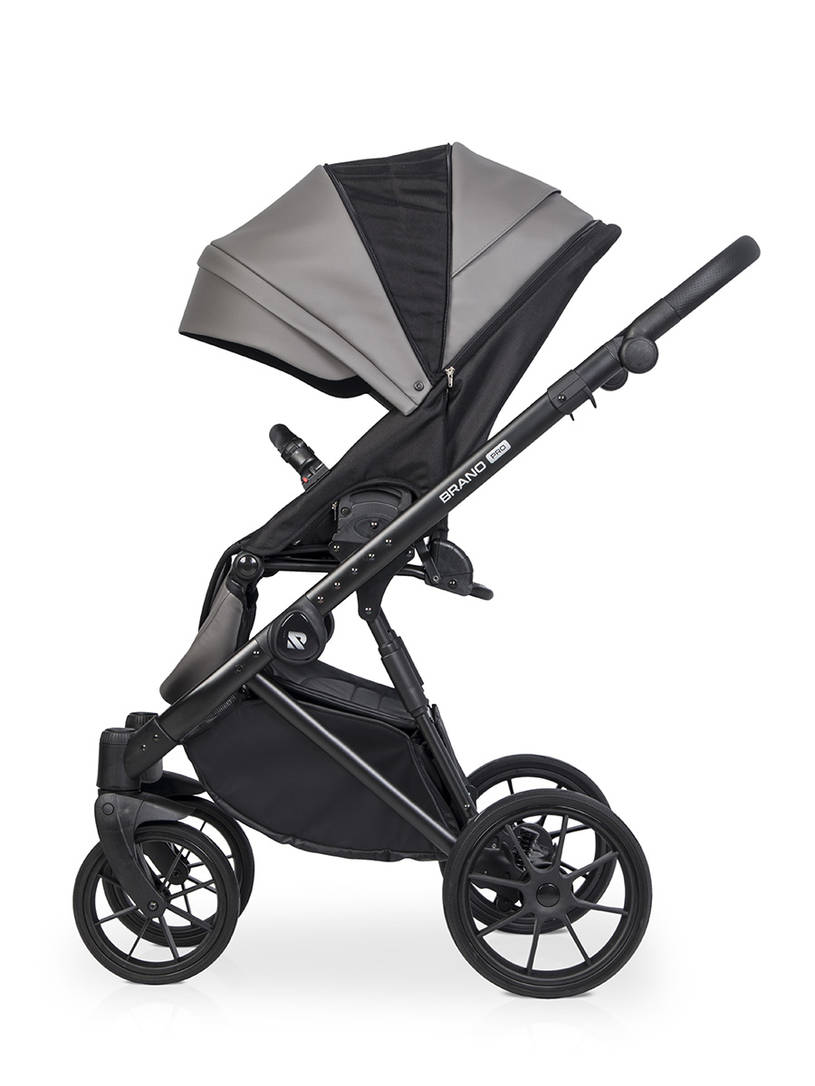 Коляска 2 в 1 Riko Brano Pro, 01 Anthracite