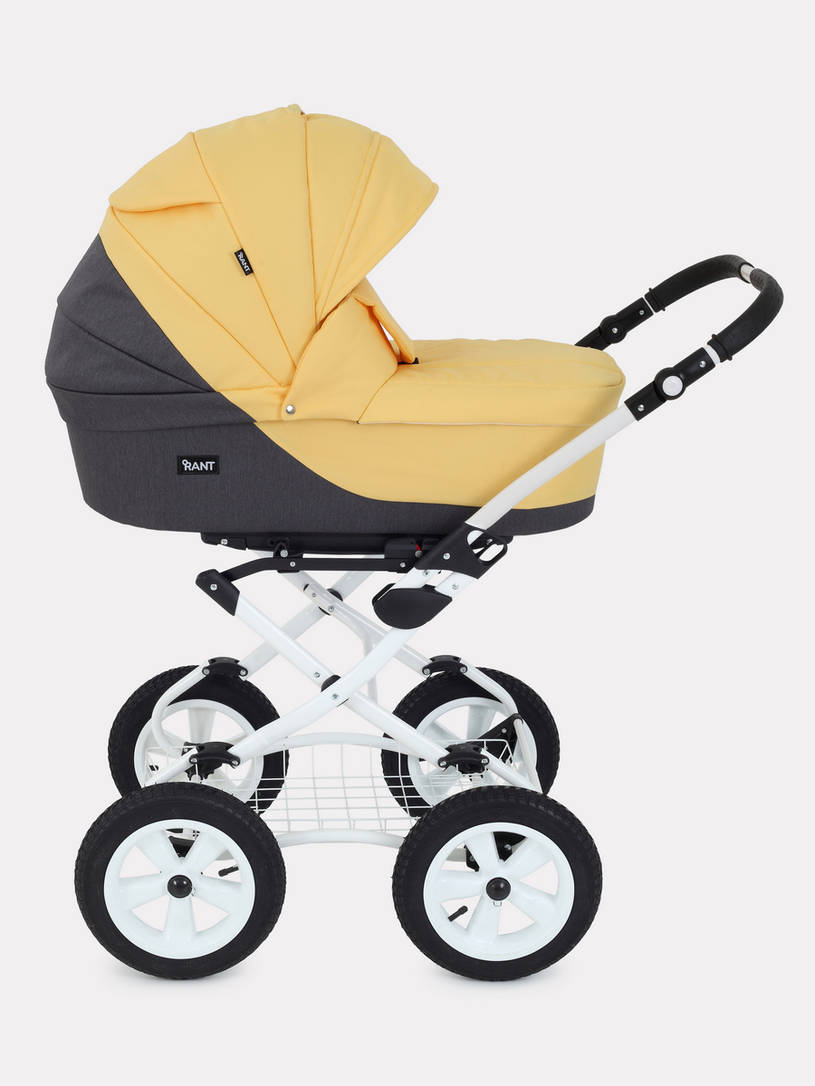 Коляска 2 в 1 Rant Siena Classic 10 серый-желтый