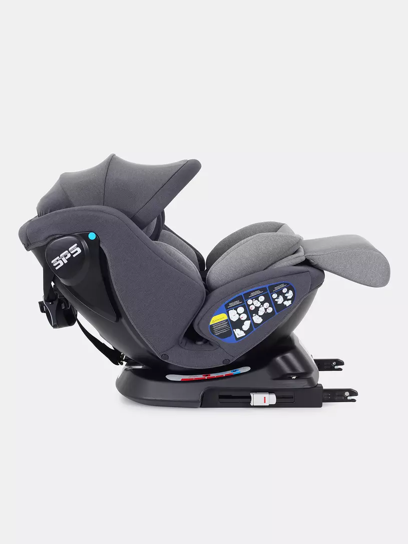 Автокресло Rant Nitro Plus isofix 0/1/2/3 (0-36 кг) Grey