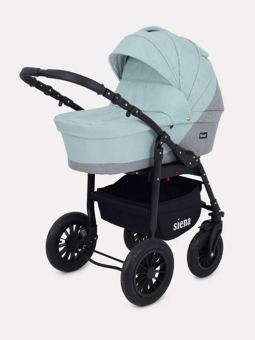 Коляска 2 в 1 Rant Siena 08 серый-ментоловый