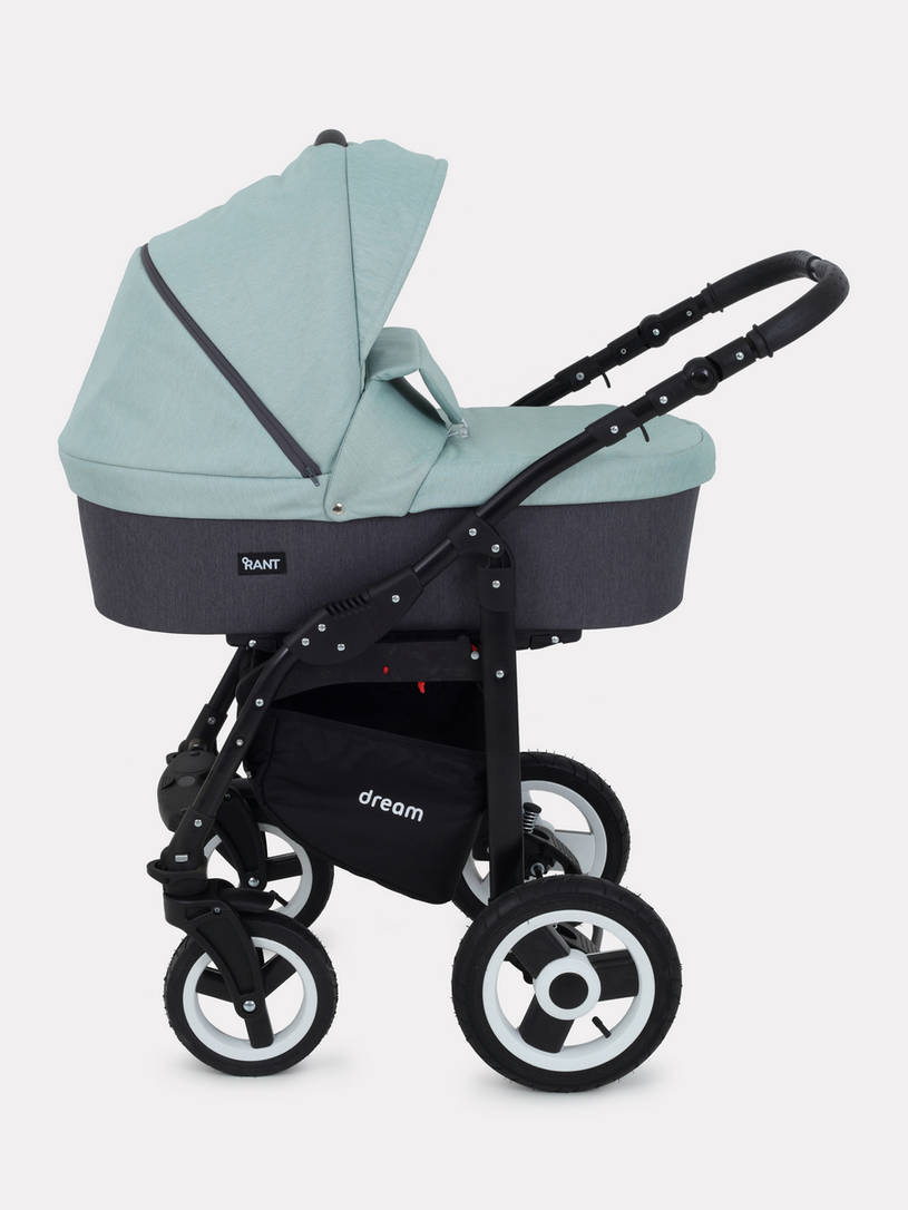 Коляска 2 в 1 Rant Dream 04 серый-мятный
