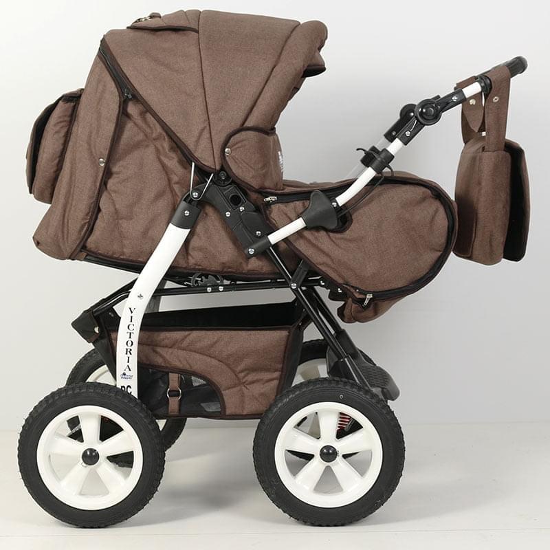 Коляска прогулочная Bart-Plast Victoria Prime PKL 05, цвет: коричневый