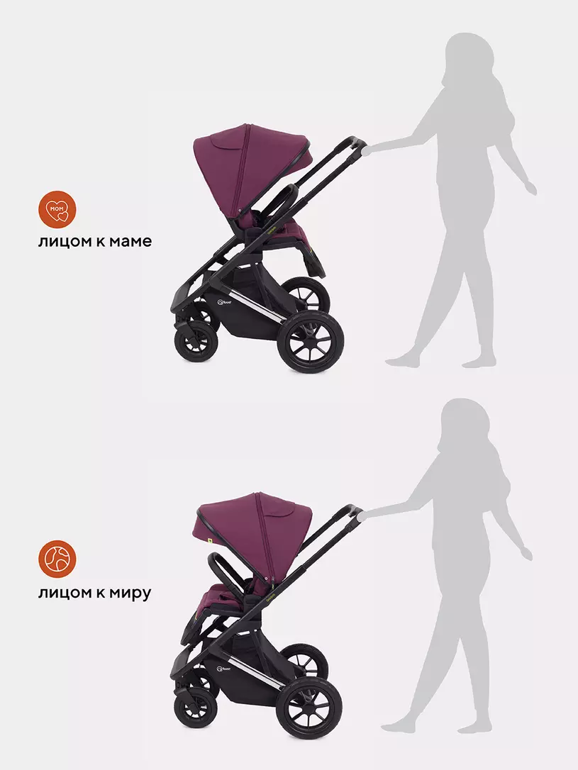 КОЛЯСКА 2 В 1 RANT AXIOM PURPLE