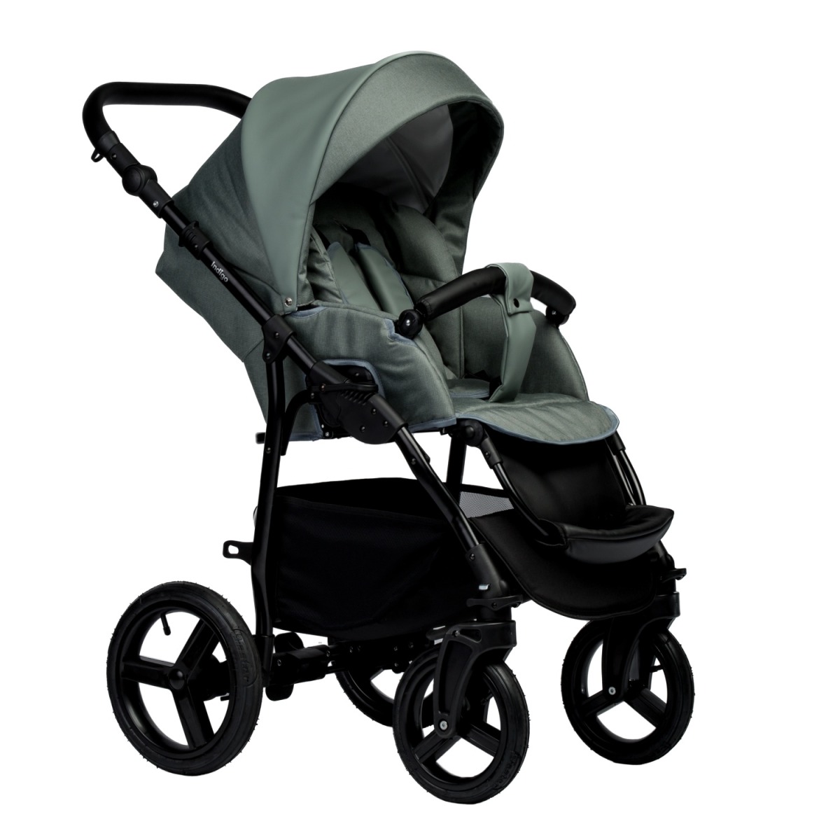 Коляска 2 в 1 Indigo Impulse Eco, Ie 01 (Шалфей)