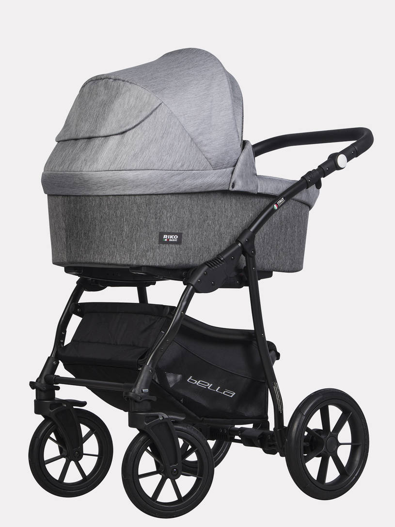 Коляска 2 в 1 Riko Basic Bella 01 серый-графит
