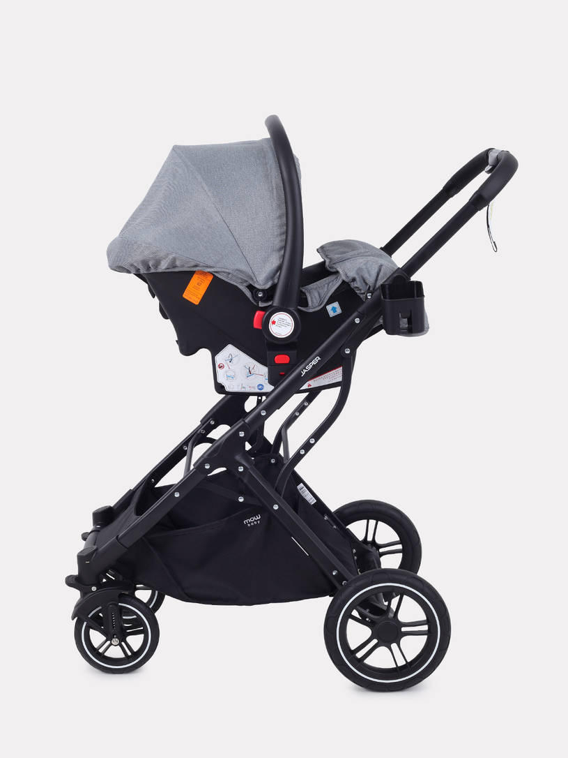 Коляска-трансформер 3 в 1 Mowbaby Jasper Grey