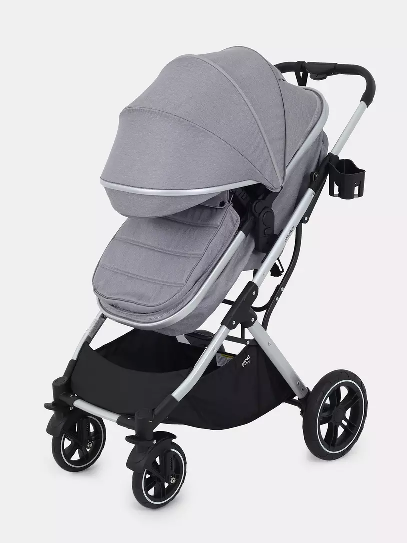 Коляска-трансформер 3 в 1 Mowbaby Jasper Silver grey