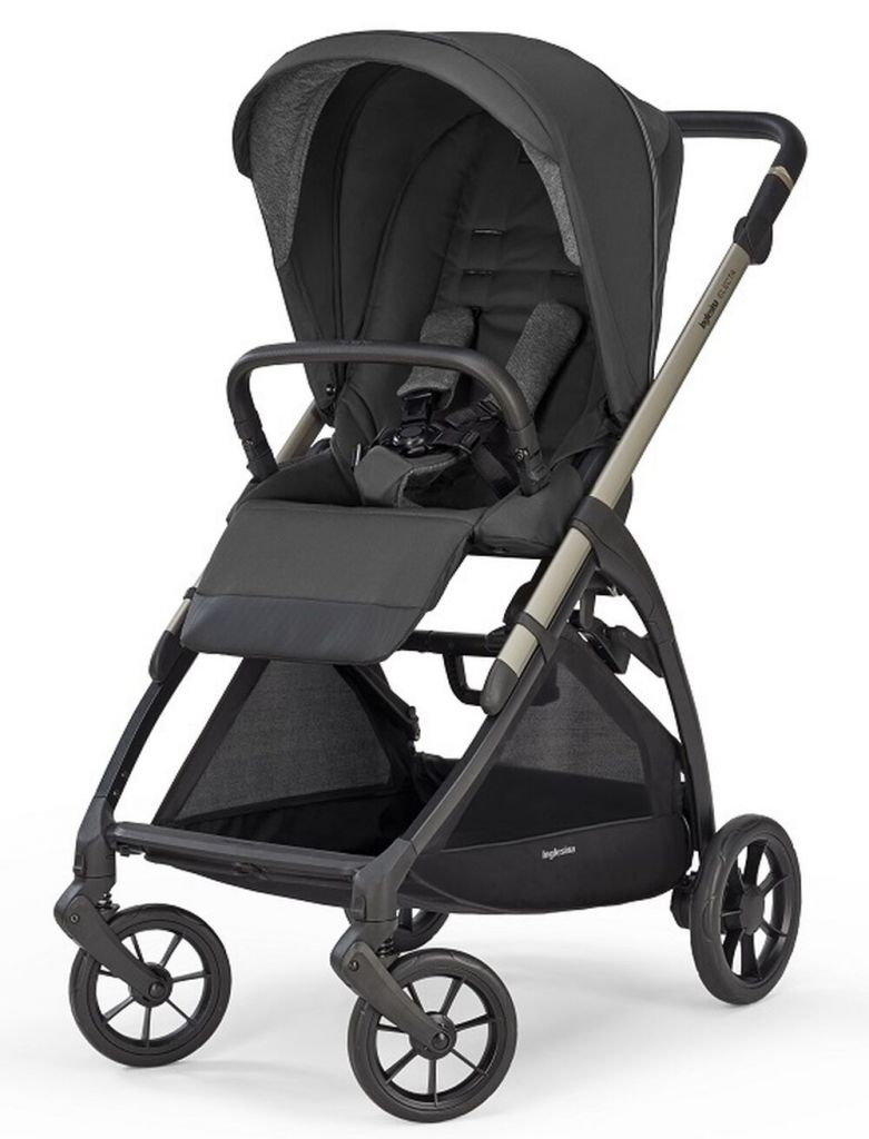 Коляска 2 в 1 Inglesina Electa New с подставкой под люльку Stand Up, Upper Black