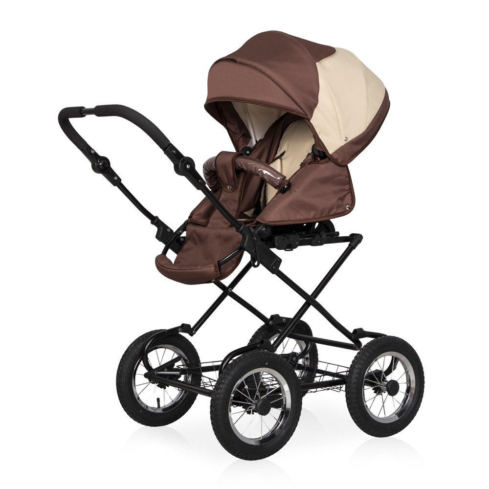 Коляска 2 в 1 Riko Basic Mario Classic 05 коричневый-бежевый