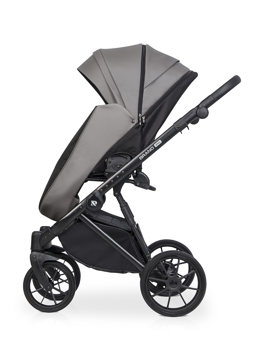 Коляска 3 в 1 Riko Brano Pro, 01 Anthracite