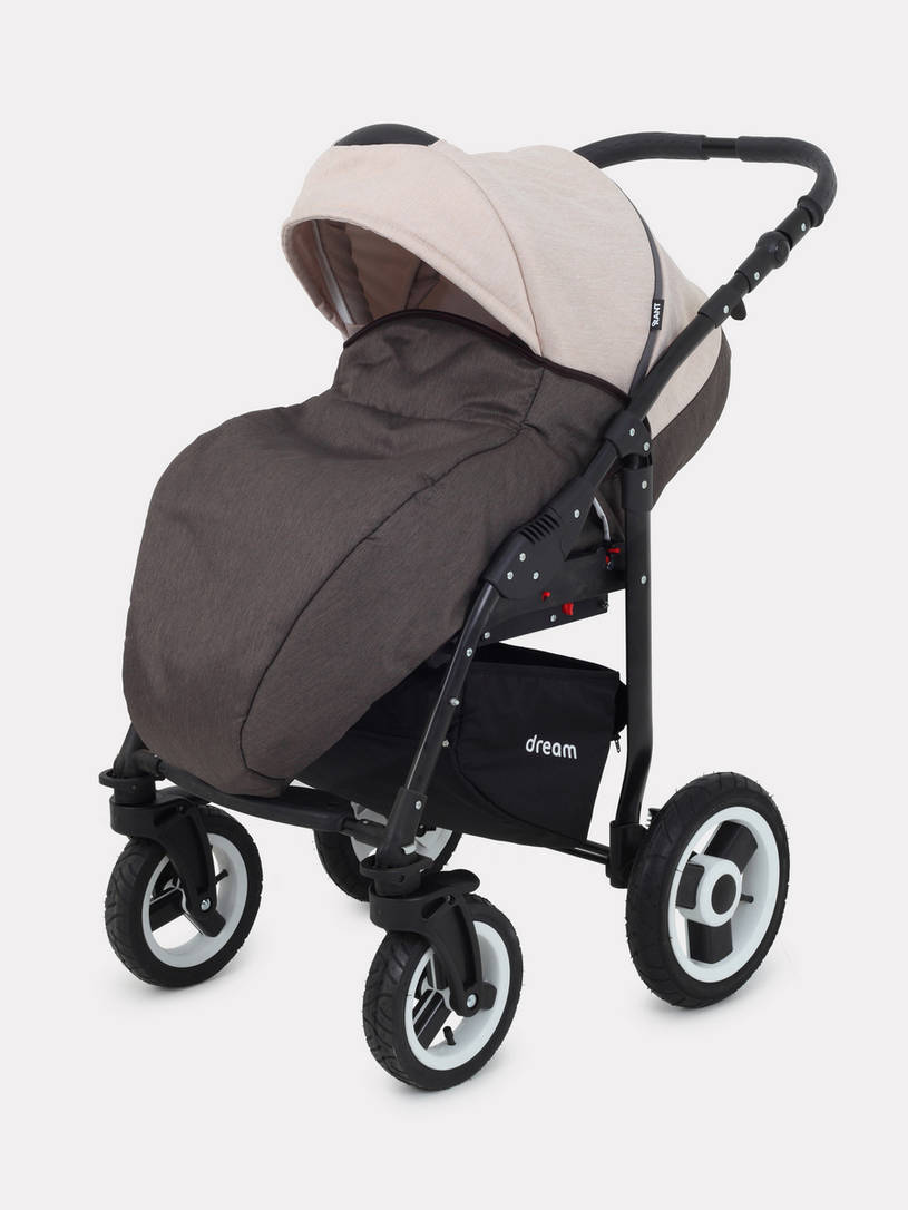 Коляска 2 в 1 Rant Dream 05 коричневый-бежевый