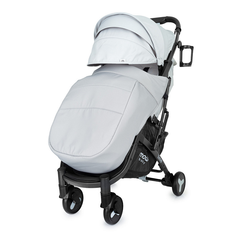 Коляска прогулочная Mowbaby Lime MB100 Silver. Цвет: Серый