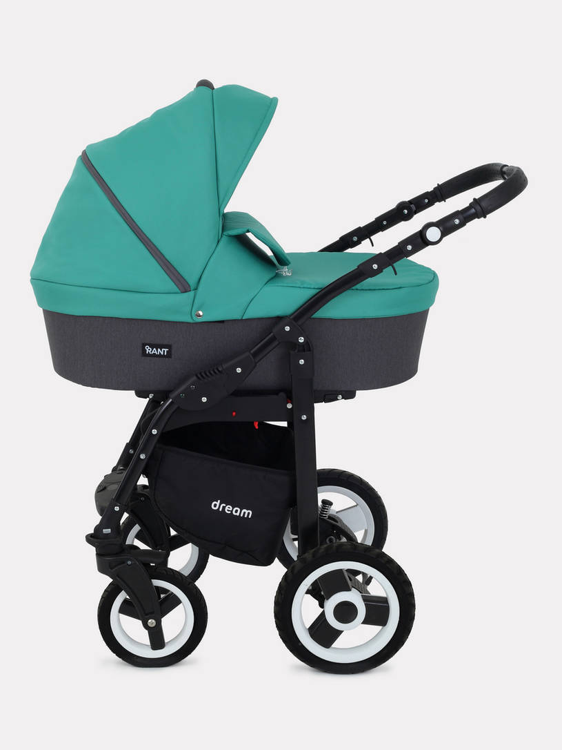 Коляска 3 в 1 Rant Dream 08 серый-темно-зеленый