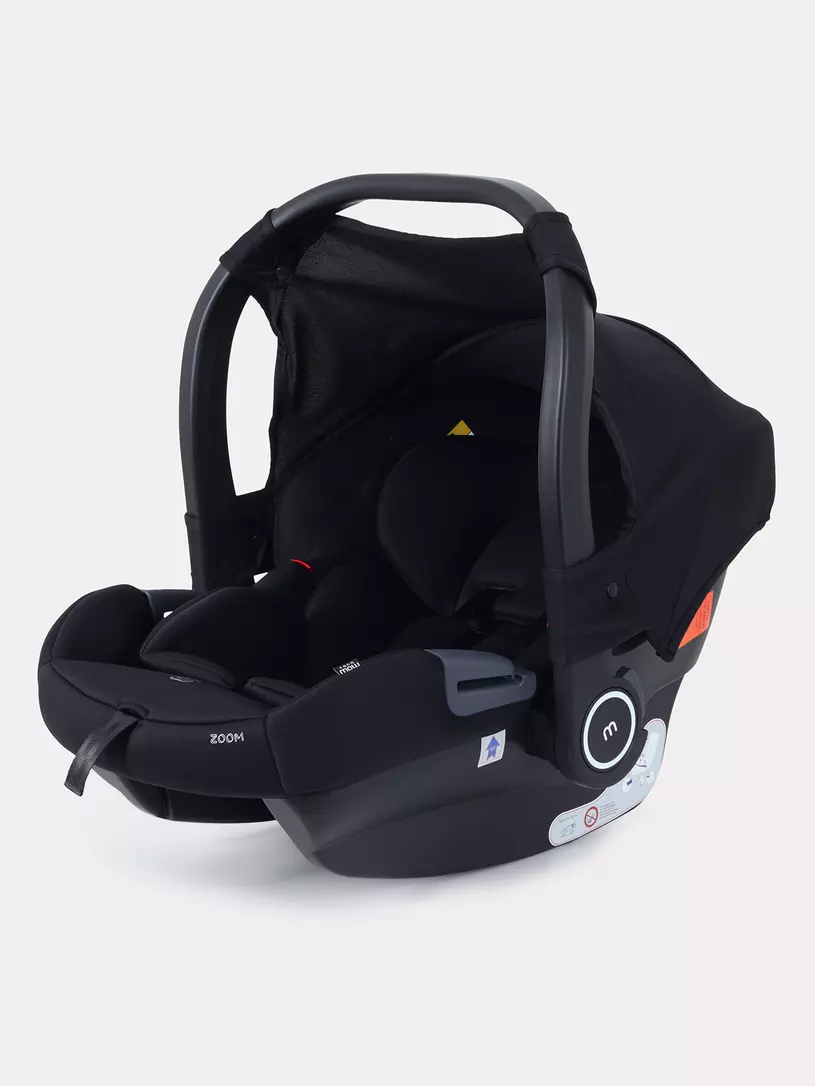 Коляска 3 в 1 Mowbaby Zoom Silver 2025 black