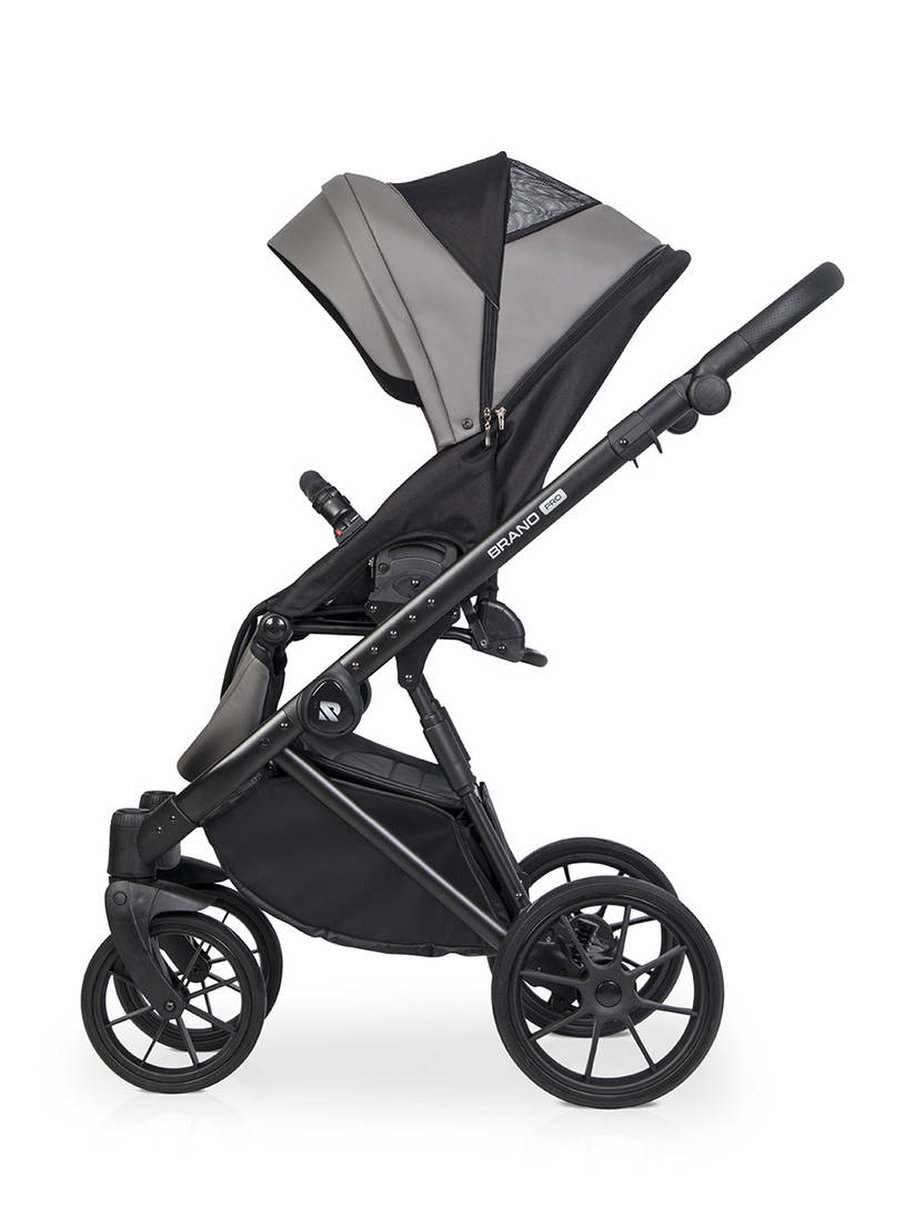 Коляска 2 в 1 Riko Brano Pro, 01 Anthracite