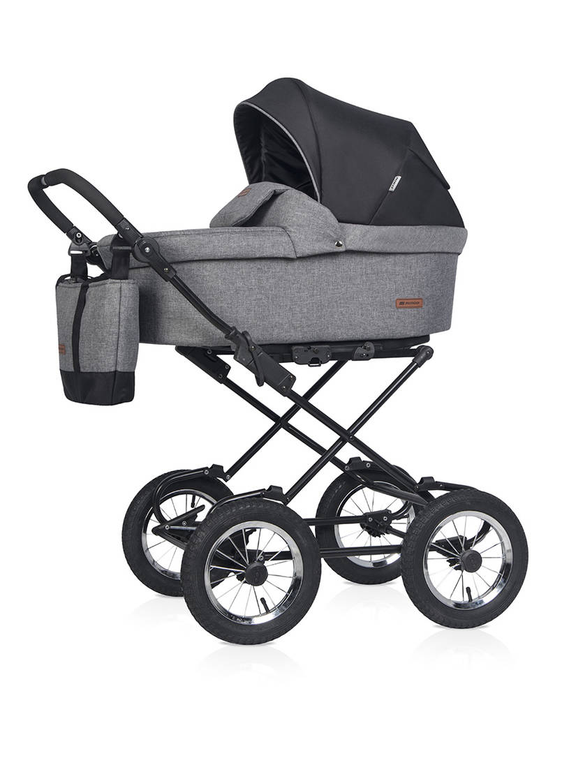 Коляска 2 в 1 RIKO BASIC BELLA LUX CLASSIC 01 темно-серый