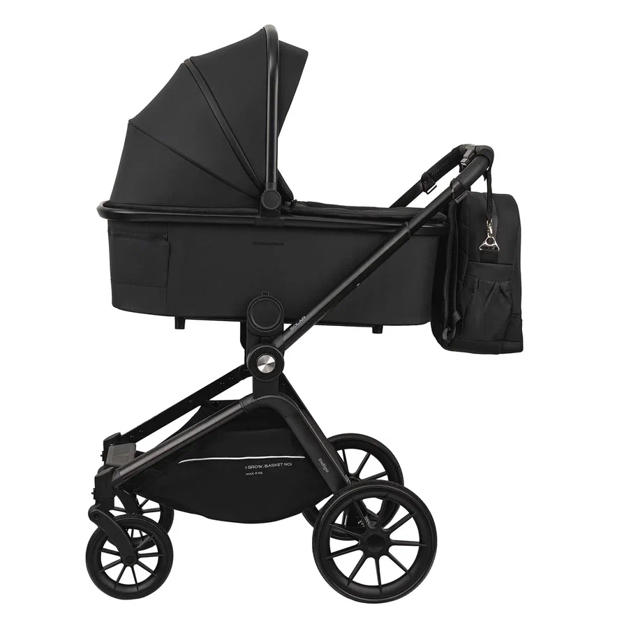 Коляска 3 в 1 Indigo SOLAR черный