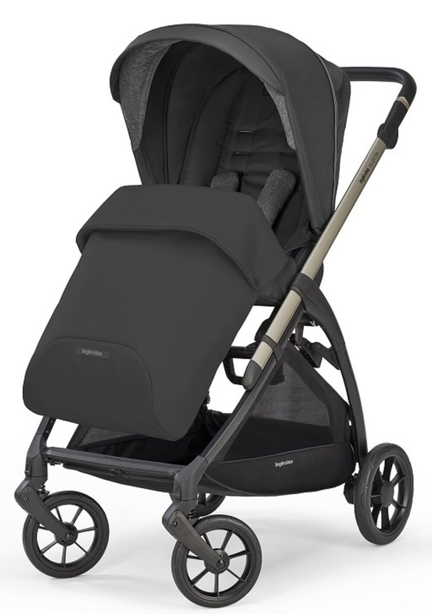 Коляска 3 в 1 i-Size Inglesina Electa с подставкой под люльку Standup, Upper Black