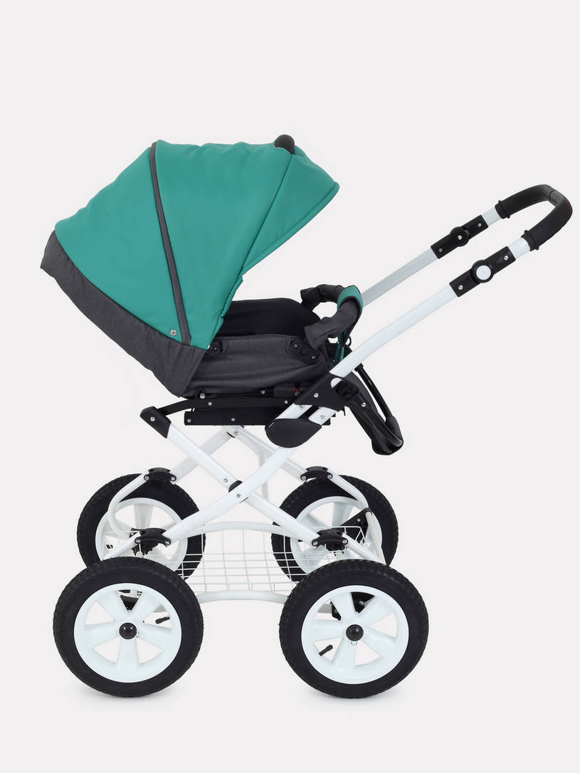 Коляска 2 в 1 Rant Dream Classic 08 серый-темно-зеленый