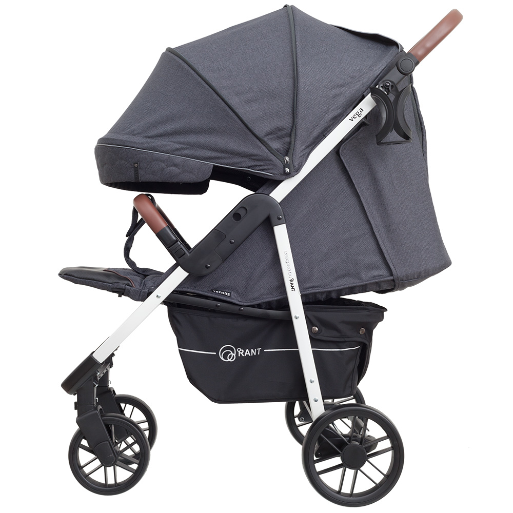 Коляска прогулочная Rant Vega Trends Jet Carbon. Цвет: Графит