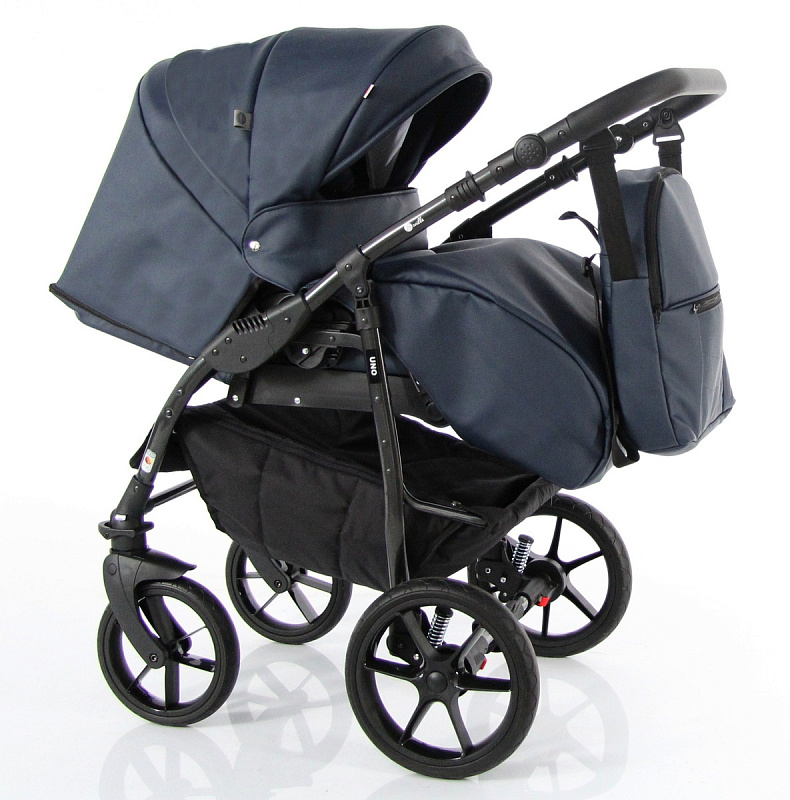 Детская коляска Sevillababy Uno 2 в 1 синий экокожа