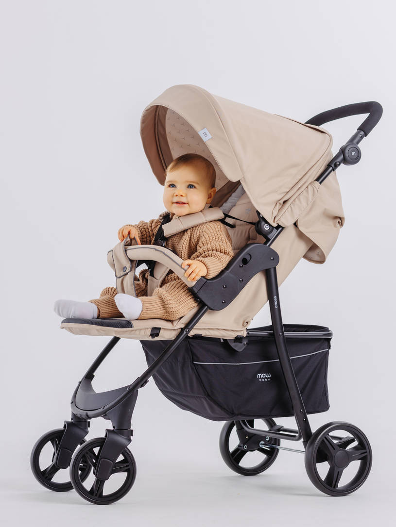 Коляска прогулочная Mowbaby Cross 2024 beige