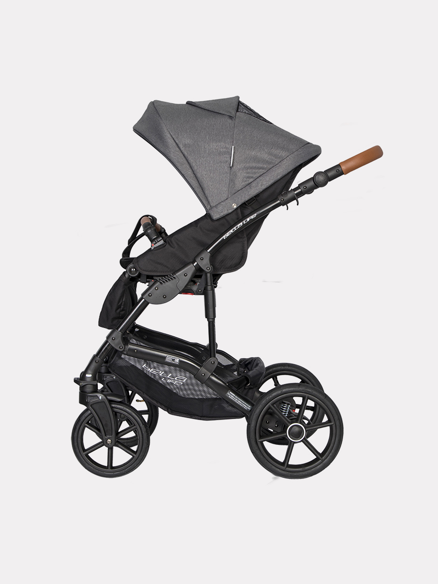 Коляска 3 в 1 Riko Basic Bella Life 06 Anthracite, графит