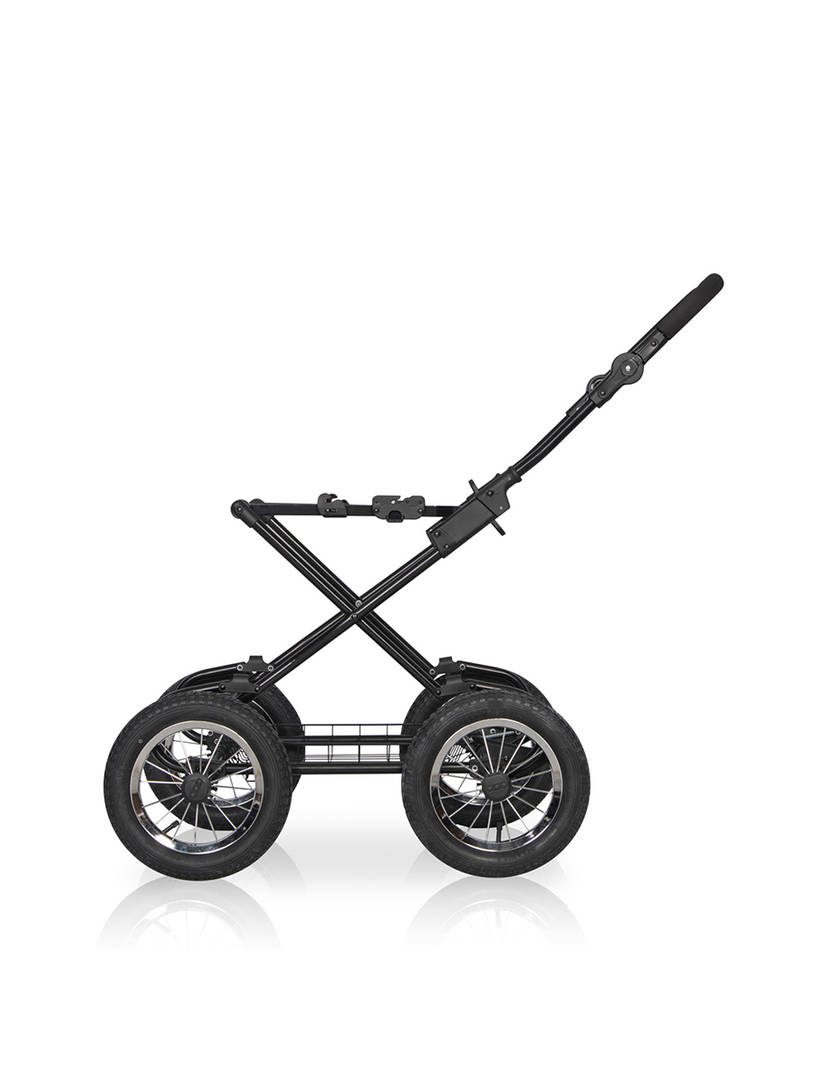 Коляска 2 в 1 Riko Basic Alfa Ecco Classic 02 черно-золотистый