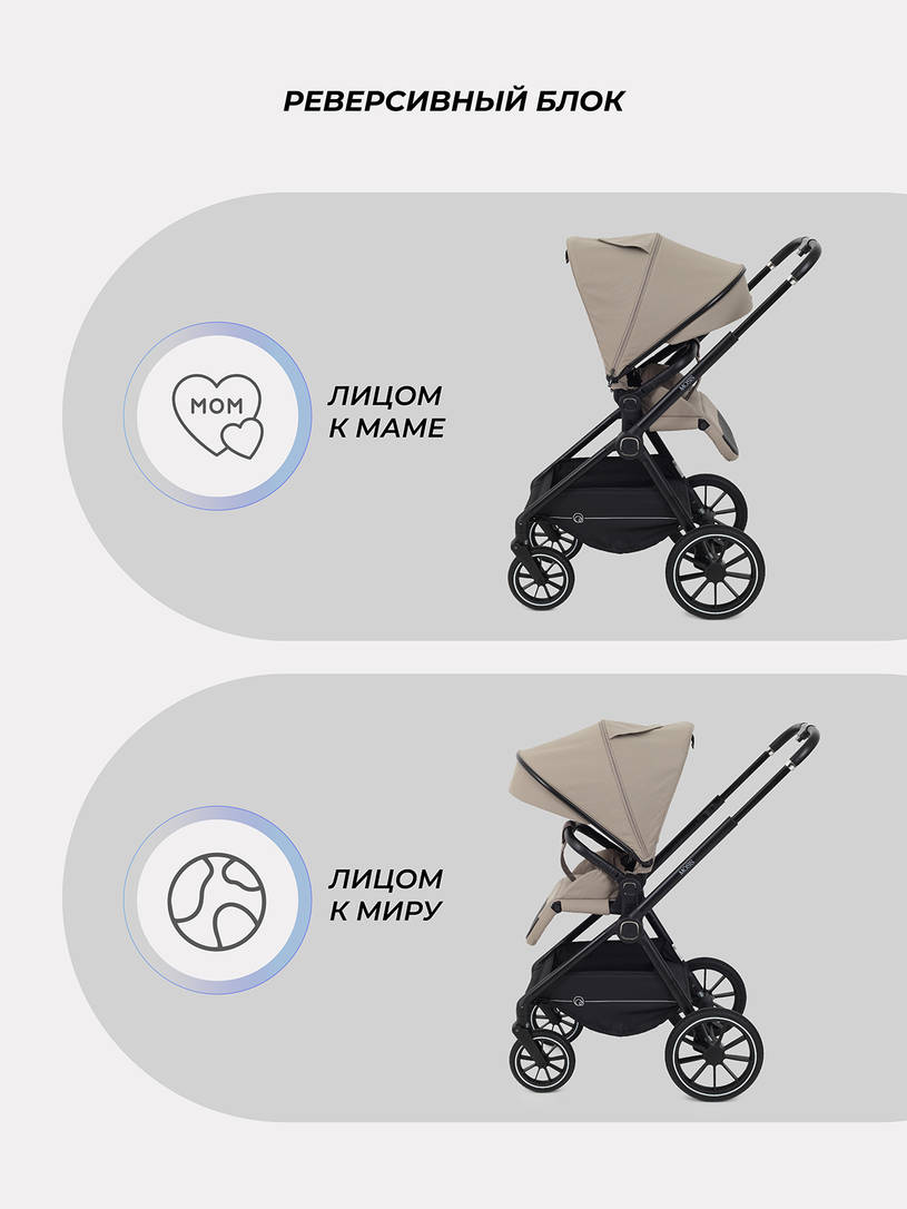 Коляска 2 в 1 Rant Moss 2025 Beige