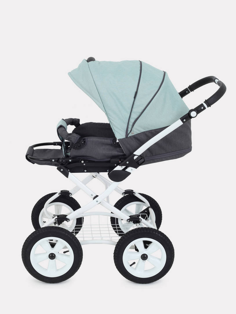 Коляска 2 в 1 Rant Dream Classic 04 серый-мятный