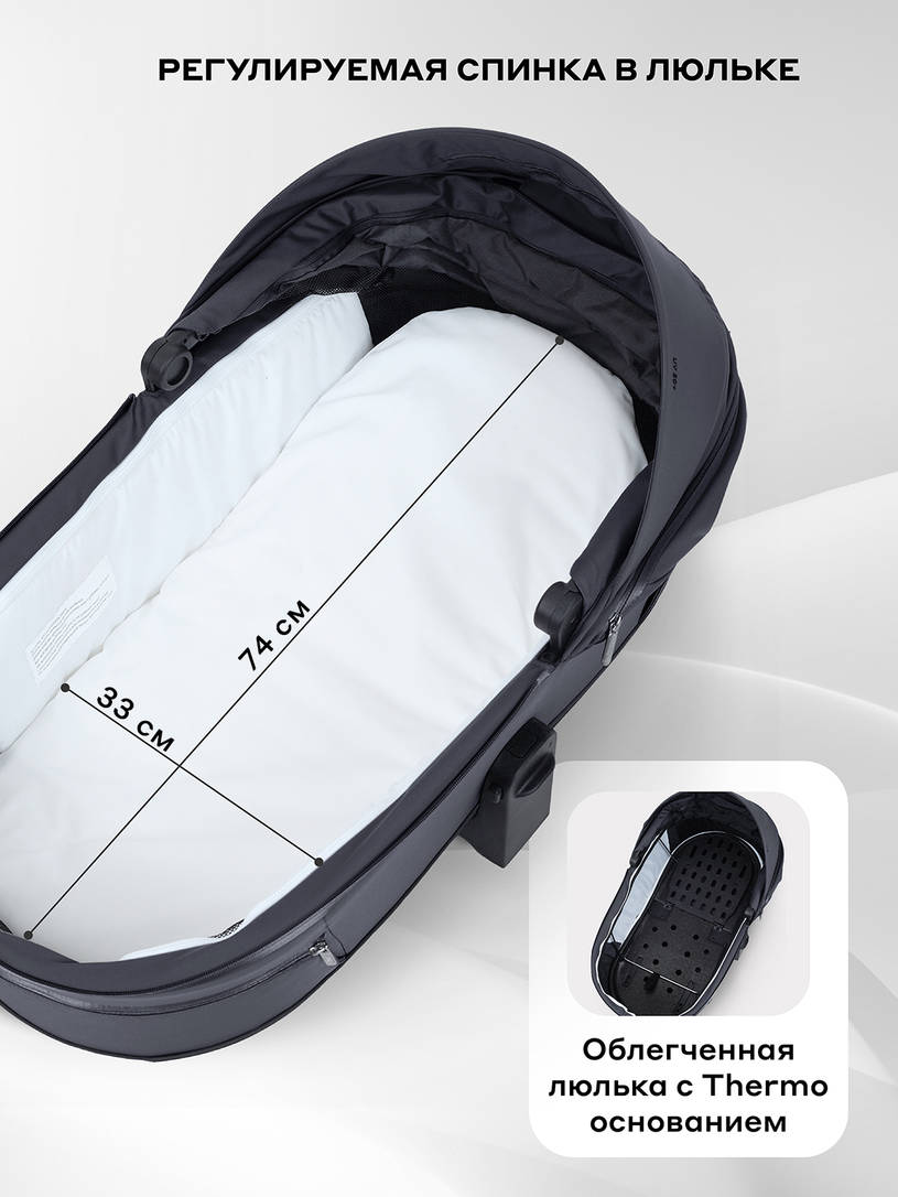 Коляска 2 в 1 Rant Falcon Therm Graphite