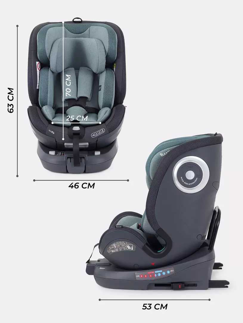 Автокресло Rant MultiFix группа 0/1/2/3 (0-36 кг), green