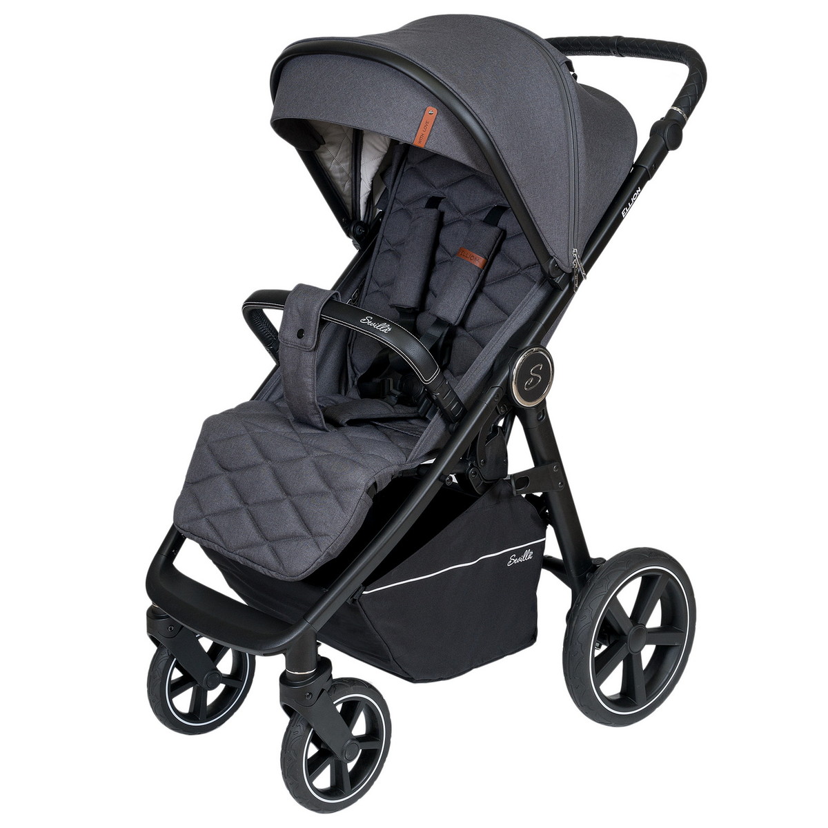 Детская прогулочная коляска Sevillababy Ellion темно-серый