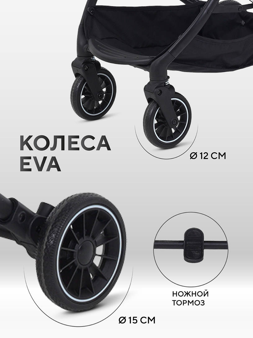 Коляска прогулочная Mowbaby Windy Graphite