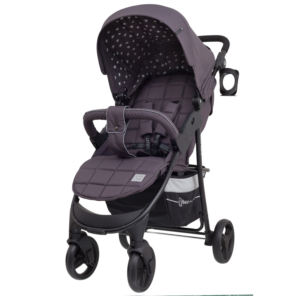 Коляска прогулочная Rant Kira Star Moon Grey. Цвет: Серый