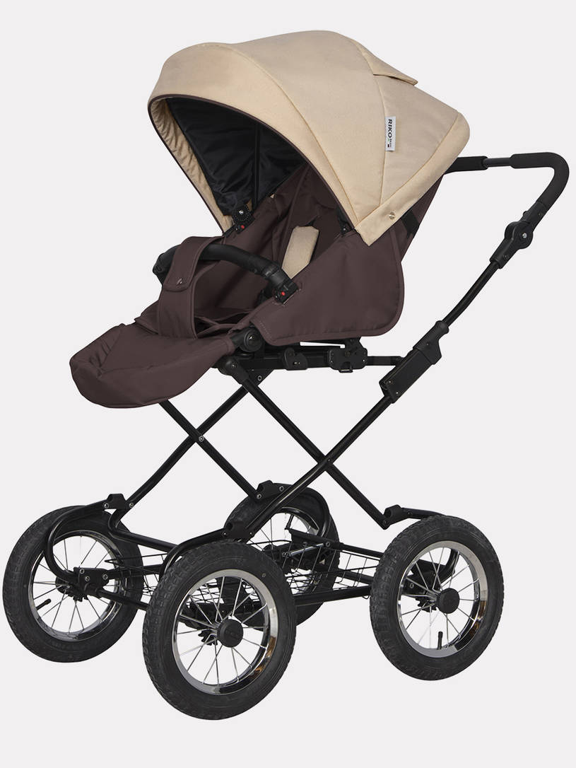 Коляска 2 в 1 Riko Basic Bella Classic 07 коричнево-бежевый
