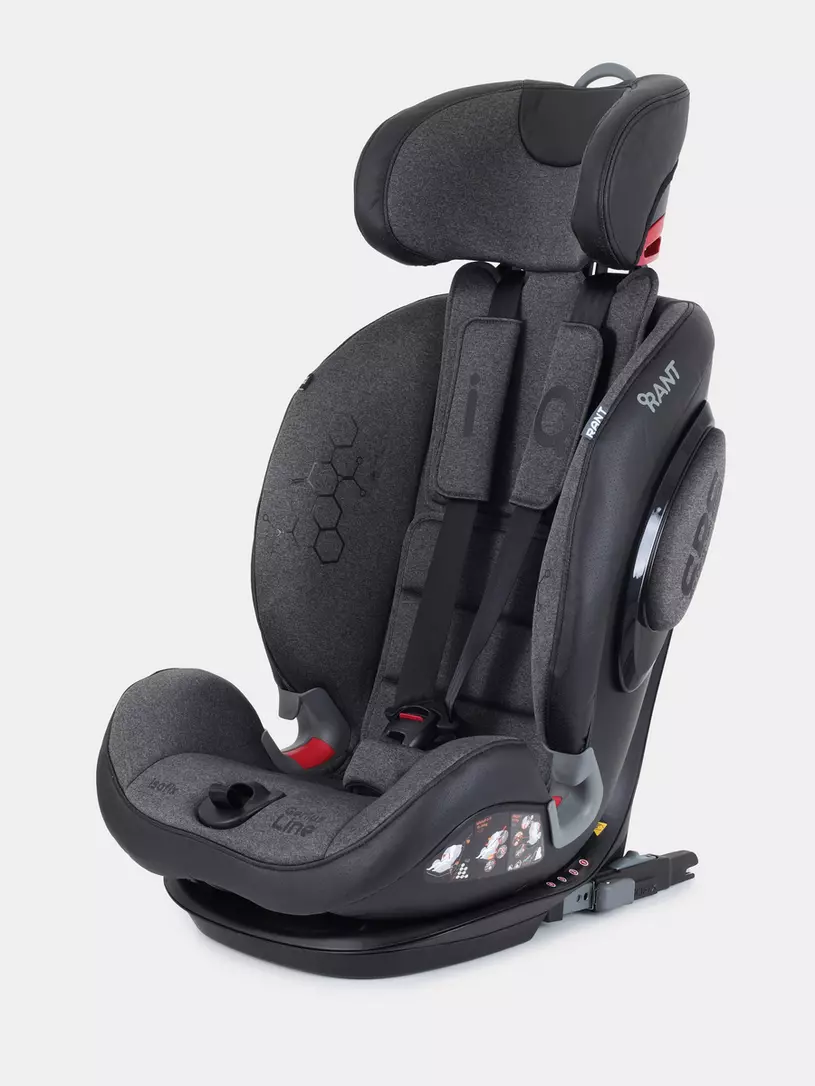 Автокресло Rant IQ isofix 1/2/3 (9-36 кг) Dark grey