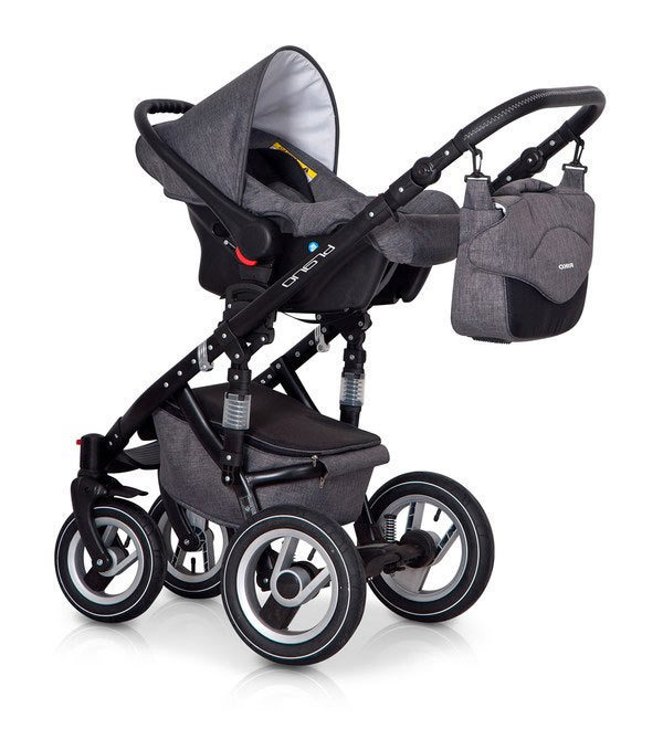 Коляска 2 в 1 Riko Bruno 01 серый