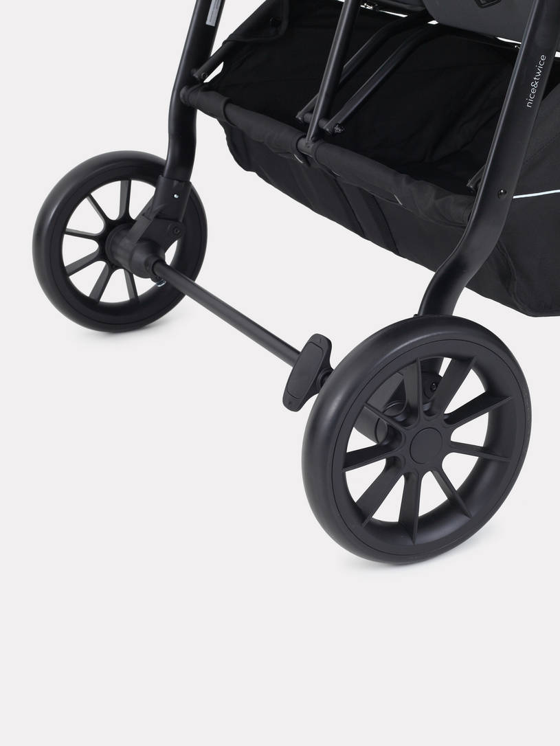 Коляска прогулочная для двойни Rant Twinny Milk coffee 2025