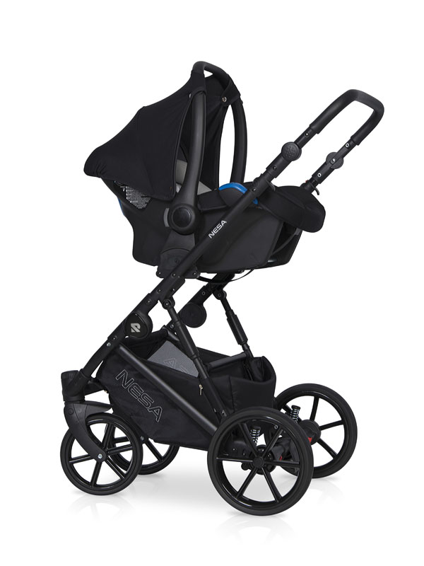 Коляска 3 в 1 Riko Nesa 04 серо-коричневый