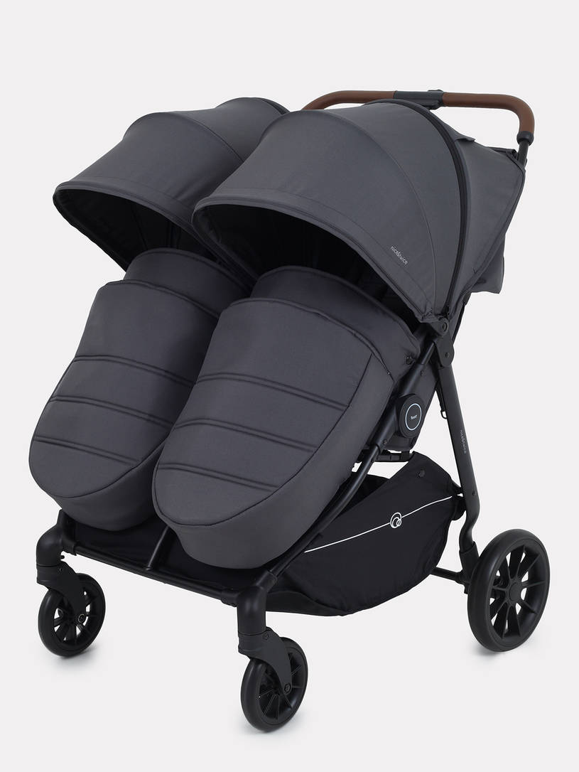 Коляска прогулочная для двойни Rant Twinny Graphite 2025