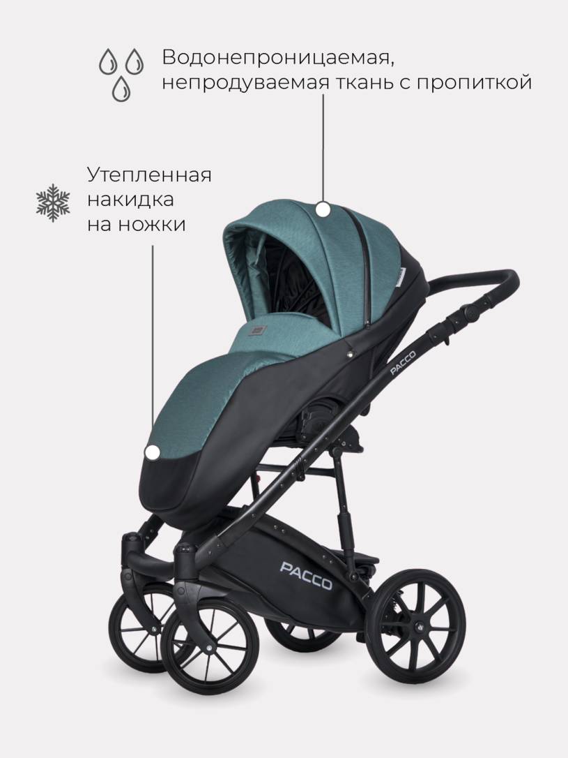 Коляска 2 в 1 RIKO BASIC PACCO 03 Lagoon