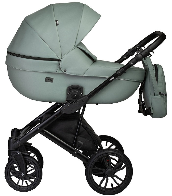 Коляска 2 в 1 Indigo Mio Eco, 03 (Шалфей кожа)