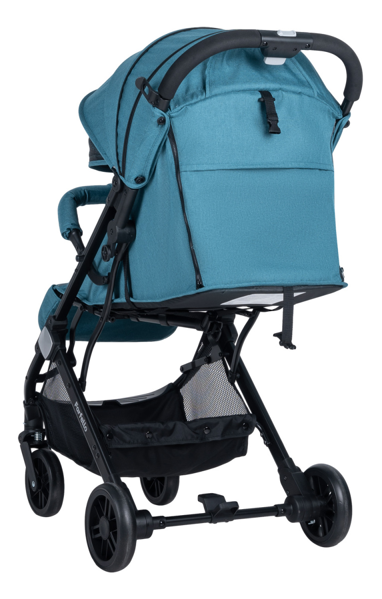 Коляска детская прогулочная Farfello Comfy Go (Aqua/темно-бирюзовый (чёрная)CG-19)