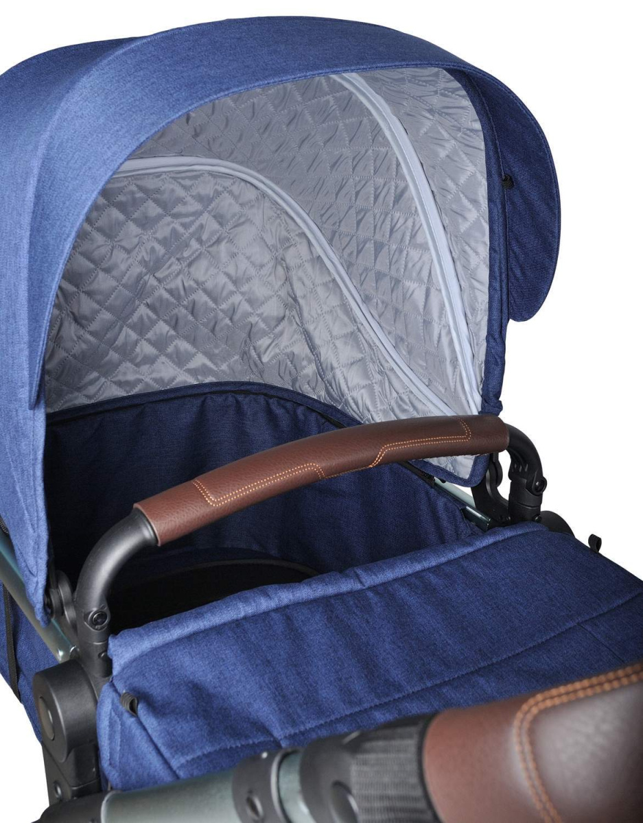 Коляска трансформер Farfello Aimile Original (New Silver) 608L (Синий)